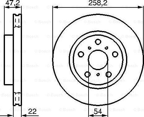 BOSCH 0 986 478 396 - Bremžu diski ps1.lv