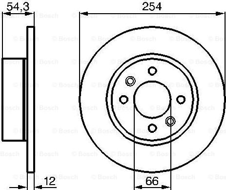 BOSCH 0 986 478 390 - Bremžu diski ps1.lv