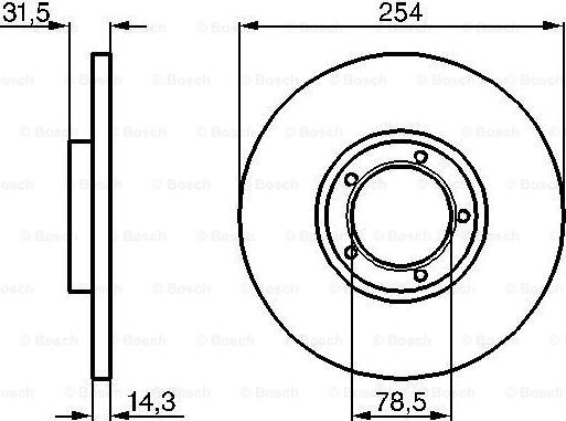 BOSCH 0 986 478 345 - Bremžu diski ps1.lv