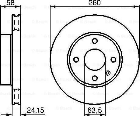 BOSCH 0 986 478 346 - Bremžu diski ps1.lv