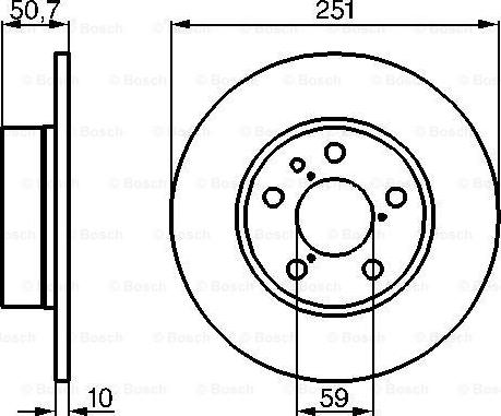 BOSCH 0 986 479 B31 - Bremžu diski ps1.lv