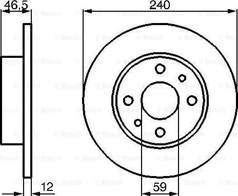 BOSCH 0 986 478 353 - Bremžu diski ps1.lv