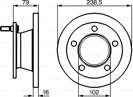 BOSCH 0 986 478 357 - Bremžu diski ps1.lv