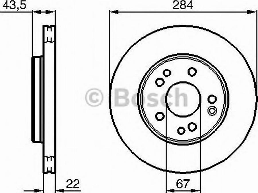 BOSCH 0 986 478 300 - Bremžu diski ps1.lv