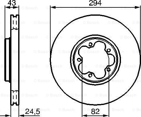 BOSCH 0 986 479 B29 - Bremžu diski ps1.lv