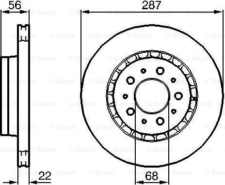 BOSCH 0 986 478 388 - Bremžu diski ps1.lv