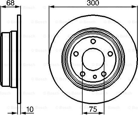 BOSCH 0 986 478 323 - Bremžu diski ps1.lv