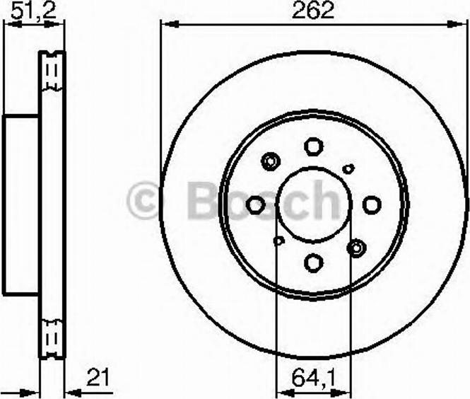 BOSCH 0 986 478 240 - Bremžu diski ps1.lv