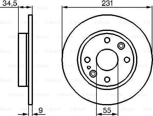 BOSCH 0 986 478 242 - Bremžu diski ps1.lv