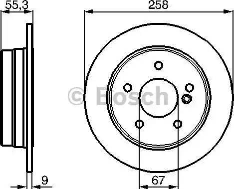 BOSCH 0 986 478 255 - Bremžu diski ps1.lv