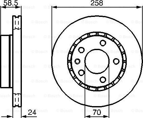 BOSCH 0 986 478 265 - Bremžu diski ps1.lv