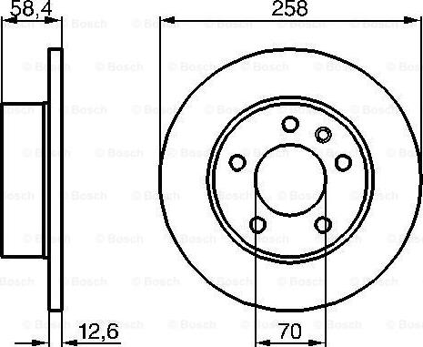 BOSCH 0 986 478 266 - Bremžu diski ps1.lv