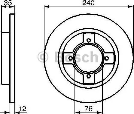 BOSCH 0 986 478 261 - Bremžu diski ps1.lv