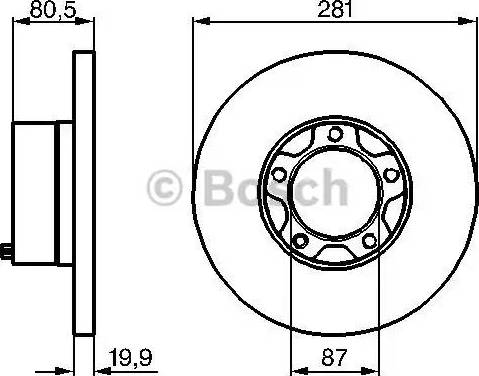 BOSCH 0 986 478 206 - Bremžu diski ps1.lv