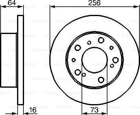 BOSCH 0 986 478 200 - Bremžu diski ps1.lv