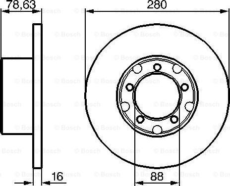 BOSCH 0 986 478 201 - Bremžu diski ps1.lv