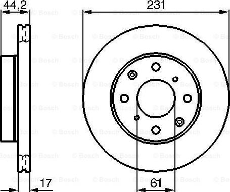 BOSCH 0 986 478 203 - Bremžu diski ps1.lv