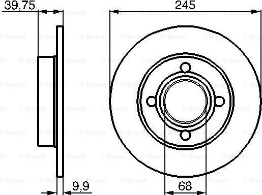 BOSCH 0 986 478 216 - Bremžu diski ps1.lv