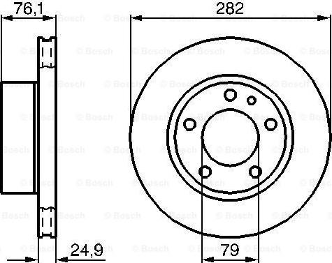 BOSCH 0 986 478 217 - Bremžu diski ps1.lv