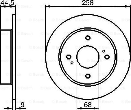 BOSCH 0 986 478 284 - Bremžu diski ps1.lv