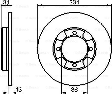 BOSCH 0 986 478 282 - Bremžu diski ps1.lv