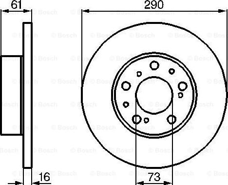 BOSCH 0 986 478 234 - Bremžu diski ps1.lv