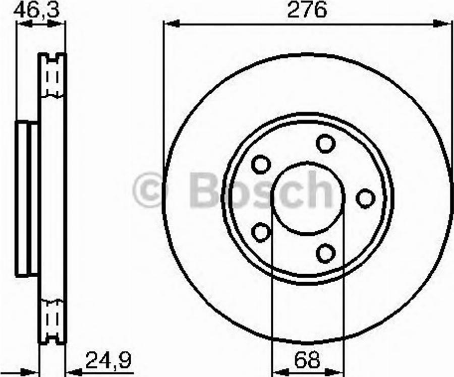 BOSCH 0 986 478 229 - Bremžu diski ps1.lv