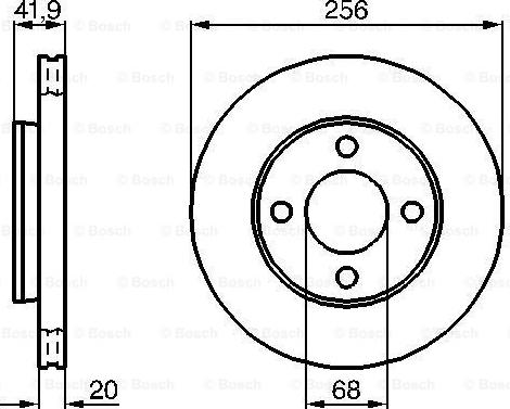 BOSCH 0 986 478 225 - Bremžu diski ps1.lv