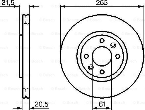 BOSCH 0 986 478 279 - Bremžu diski ps1.lv