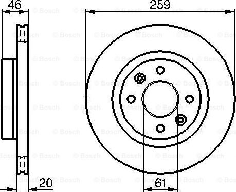 BOSCH 0 986 478 270 - Bremžu diski ps1.lv