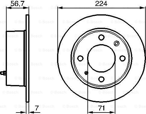 BOSCH 0 986 478 749 - Bremžu diski ps1.lv