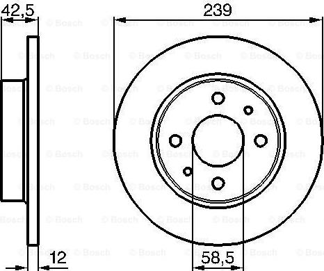 BOSCH 0 986 478 747 - Bremžu diski ps1.lv