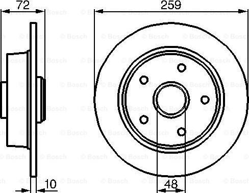 BOSCH 0 986 478 700 - Bremžu diski ps1.lv