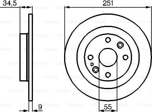 BOSCH 0 986 478 701 - Bremžu diski ps1.lv