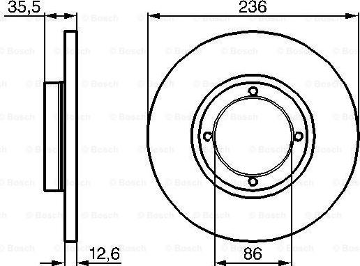 BOSCH 0 986 478 712 - Bremžu diski ps1.lv