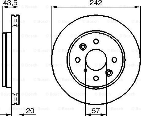 BOSCH 0 986 478 781 - Bremžu diski ps1.lv