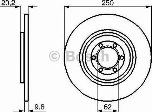 BOSCH 0 986 478 739 - Bremžu diski ps1.lv