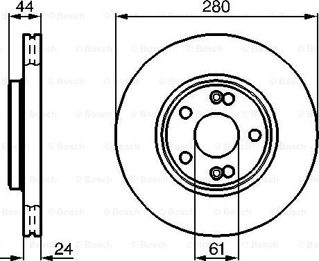 BOSCH 0 986 478 734 - Bremžu diski ps1.lv