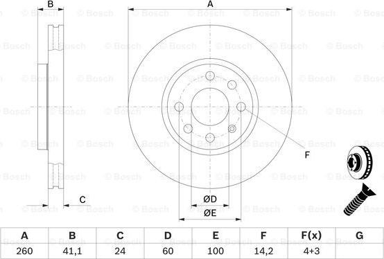 BOSCH 0 986 478 730 - Bremžu diski ps1.lv