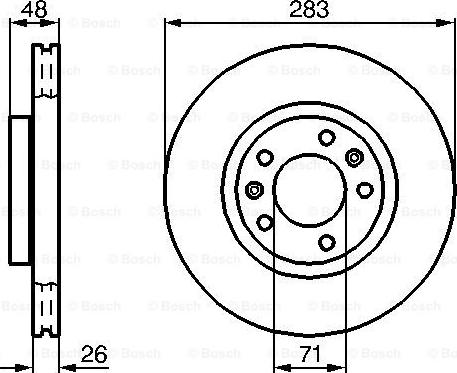 BOSCH 0 986 478 732 - Bremžu diski ps1.lv