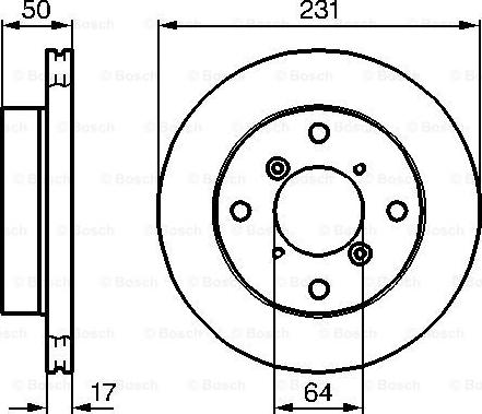 BOSCH 0 986 478 721 - Bremžu diski ps1.lv