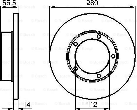 BOSCH 0 986 478 770 - Bremžu diski ps1.lv