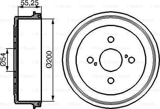 BOSCH 0 986 477 082 - Bremžu trumulis ps1.lv