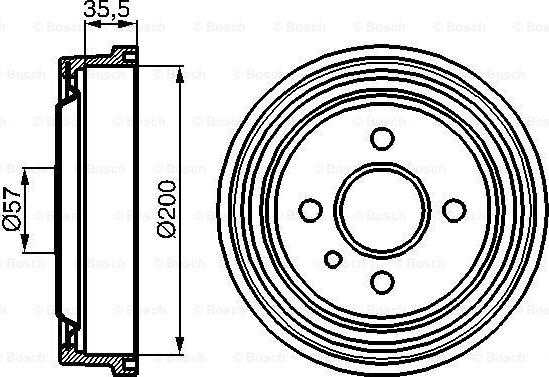 BOSCH 0 986 477 021 - Bremžu diski ps1.lv