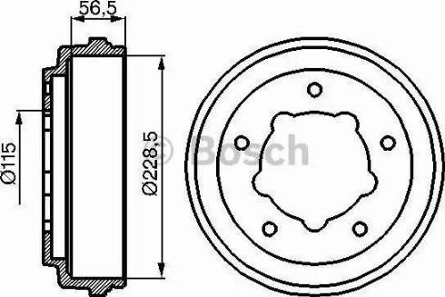 BOSCH 0 986 477 028 - Bremžu trumulis ps1.lv