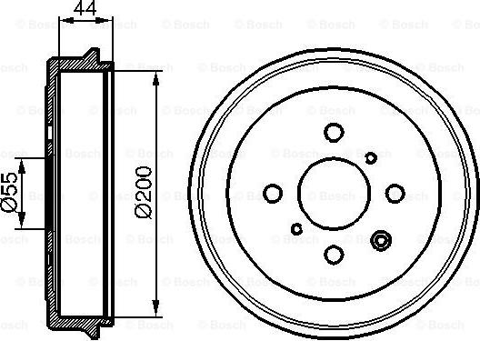 BOSCH 0 986 477 148 - Bremžu trumulis ps1.lv