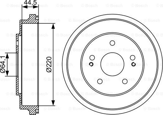 BOSCH 0 986 477 147 - Bremžu trumulis ps1.lv