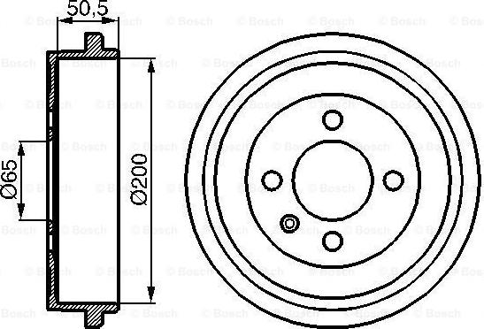 BOSCH 0 986 477 106 - Bremžu trumulis ps1.lv