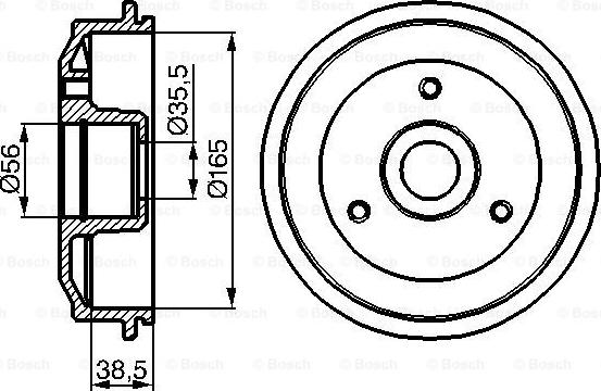 BOSCH 0 986 477 118 - Bremžu trumulis ps1.lv