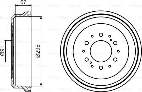 BOSCH 0 986 477 241 - Bremžu trumulis ps1.lv